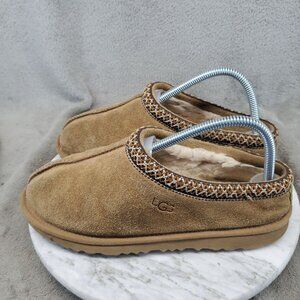 UGG Shoes Womens Size 6 Tasman Brown Suede Slippers *Read*
